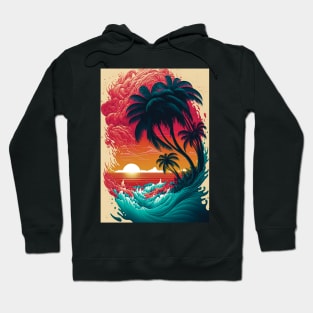 Sunset Palm Hoodie